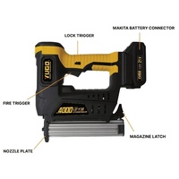 Yugong LD-F30C automatique électrique Brad pistolet à clous longue durée de vie ménage Lithium 3.0Ah batterie personnalisable OEM Support travail du bois