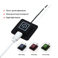 Interrupteur à bouton poussoir à 2 broches 3.7-12V avec capteur NTC Thermomètre Type-C Micro pour couverture chauffante