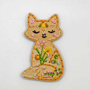 Customizable <b>Wooden</b> Embroidery Kits OEM Wood <b>Slice</b> Embroidery Sets for Adults Corporate Gift DIY Private Label Craft - Product Image 6