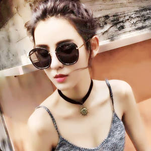 แว่นกันแดดทรงใหม่ทันสมัย Unisex กรอบโลหะ ป้องกัน UV400 ระดับ 2 เลนส์ PC แบบเต็มกรอบ สไตล์เกาหลีเรโทร - Product Image 5