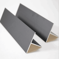 Profilé en aluminium en forme de I, en forme de H, en forme de T, anodisé noir, revêtement en poudre