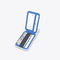 Étui à rabat élastique avec support magnétique puissant et porte-cartes gaufré pour téléphone portable