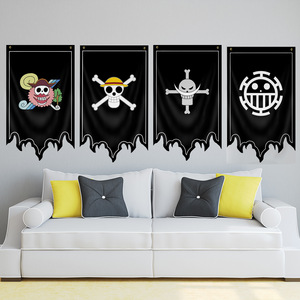 25 Styles Anime 1 PIÈCE Drapeau Cosplay Luffy Zoro Shanks Ace Polyester Cartoon Party Pirate Ship Drapeaux Signe Home Decor Accessoires - Product Image 6
