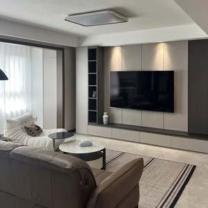 Juego de Sofás de Piel Sintética de Estilo Moderno Minimalista, Espacioso y Cómodo, Diseño Práctico y Sencillo, Muebles para Sala de Estar - Product Image 1