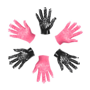 Guante de Silicona con Diseño de Diente de Lobo para Adultos, Estimulación de Dedos, Impermeable, Texturizado, Suave, Reutilizable y Lavable para Mujeres y Sexo Lésbico - Product Image 1