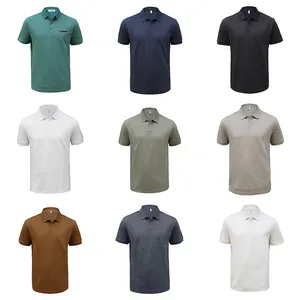 3D printed Heavy Weight Solid Color Uniform Golf Polo Shirt For Polo Shirts Men's 210 grams Shirts Polo Wholesale