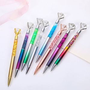 Nice Soft Rose Gold Trims Gloss Hotel Metal <b>Colorful</b> Rotate Ballpoint <b>Pen</b> for Birthday Wedding Gifts - Product Image 2