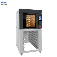 Horno Industrial Rotatorio de Aire Caliente para Pizza y Asados, 12 Bandejas, Horno de Convección Reforzado, Motor para Procesamiento de Granos