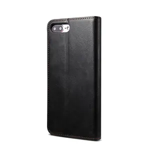 For iPhone 6/6SPlus 7Plus 8Plus Wallet Case Pouch Flip Magnetic Flexible PU Card Slot TPU Leather Cell Phone Case