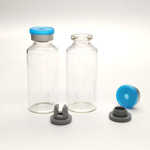 سدادة مطاطية وقارورة زجاجية معقمة 10 ، 20 ، 30 مع غطاء زجاجة - Product Image 3