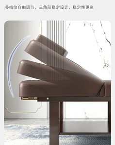 Cama de Masaje Plegable Portátil para Salón de Belleza, de Cuero Sintético, para Tatuajes y Pestañas, Mueble de Salón - Product Image 4