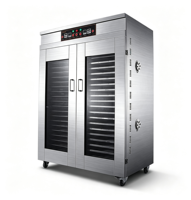 Déshydrateur alimentaire commercial à double porte grande capacité en acier inoxydable pour la transformation alimentaire
