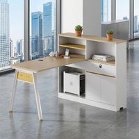 Poste de travail de bureau moderne avec cloison, bureau informatique de luxe pour cadre, employé et personnel, ensemble de mobilier de bureau en gros