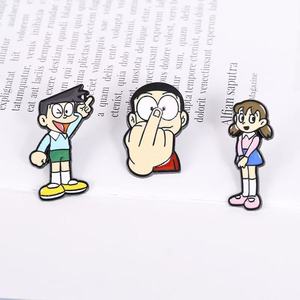 En gros, badges et épingles en métal émaillé, motifs dessins animés, mignons, souvenirs, anime, épingles de revers Hunter en émail souple, en stock - Product Image 2