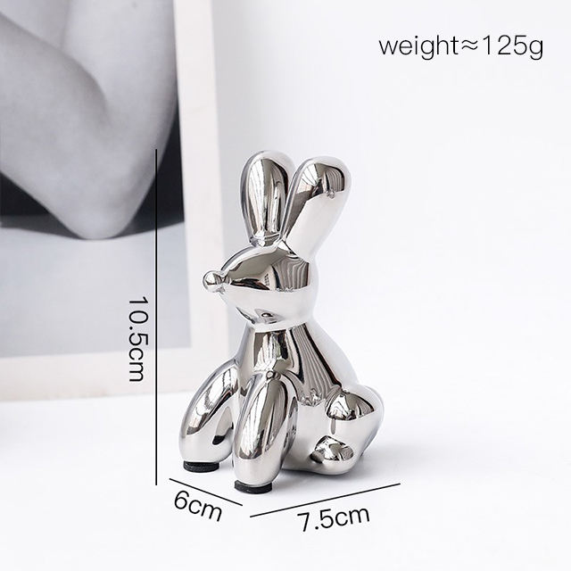 Lapin Ballon Argent 903-3