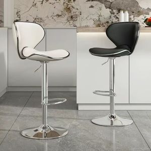Muebles de Bar Modernos para Interiores, Silla Nar para el Hogar, Taburete de Bar Giratorio Tapizado al por Mayor, Sillas de Bar Giratorias - Product Image 6