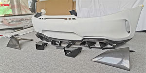 जीटीआर शैली अर्द्ध-कार्बन फाइबर रियर बम्पर मर्सिडीज-बेंज AMG के लिए रियर विसारक जीटीसी GTS - Product Image 6