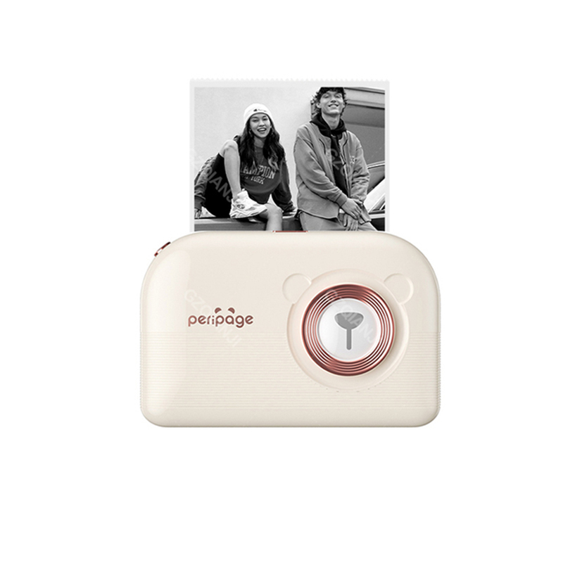 Imprimante blanche avec 1 rouleau de papier