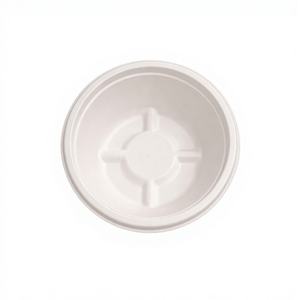 Bols de camping jetables biodégradables résistants de 8 oz, compatibles micro-ondes, fabriqués en bagasse, écologiques - Product Image 1