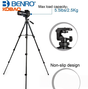 Trípode Kdbao <span class=keywords><strong>Benro</strong></span> T-560, Trípode Ligero Plegable para Cámaras sin Espejo, Cámaras DSLR, Videocámaras, Hecho en China - Product Image 3