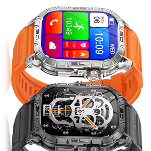Reloj inteligente K63 para deportes al aire libre para hombres, batería de gran capacidad de 380mAh, pantalla grande Amoled, rastreador de actividad de llamadas BT - Product Image 1