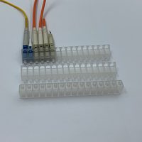 Capuchon anti-poussière en fibre optique PP transparent simple mode LC 16-plex, résistant aux hautes températures, vente en gros d'usine