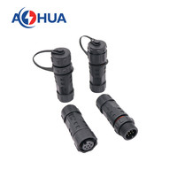 Connecteur Étanche IP68 AOHUA 6 Broches Mâle-Femelle pour Assemblage de Câbles Électriques, Transmission de Signal et Alimentation de Batterie