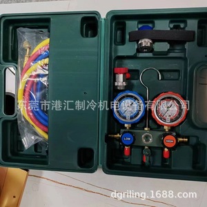 เกจวัดคู่ Hongsen รุ่น HS-260A-0A สำหรับเติมน้ำยาทำความเย็นเครื่องปรับอากาศ R134a ชุดทำความเย็น - Product Image 4