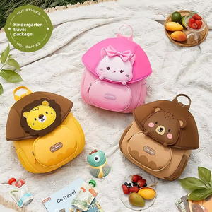 <span class=keywords><strong>Mochila</strong></span> Infantil de Neopreno con Diseño de Dibujos Animados, Resistente, para Niños y Niñas de 3 a 6 Años, para Guardería, Uso Diario, con Diseño de <span class=keywords><strong>Animales</strong></span> - Product Image 2
