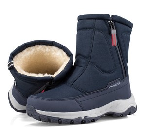 Unisex Men and <strong>Women's</strong> Thickened Waterproof Winter <strong>Boots</strong> <strong>Non</strong>-<strong>Slip</strong> Short Warm Side Zipper with Plush Fur Wholesale Large Size - Product Image 5