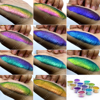 Großhandel Chrom Hypershift Chamäleon Farbpigment 18 Farben Kosmetikqualität Glitzerflocken Chamäleon Mica-Pulver