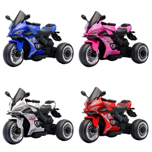 Moto électrique pour enfants, batterie 6V, 3 roues, jouet pour enfants de 2 à 6 ans, simple ou double propulsion, avec musique Bluetooth - Product Image 2