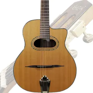 Diskon Instrumen Senar Buatan Tangan Gitar Jazz Grande Bouche Gypsy Lapisan Atas Cedar Solid Gloss Merek Aiersi