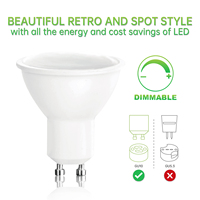 Foco LED GU10 Moderno de 5W 7W 9W 6000K con Temperatura de Color Ajustable, Alto CRI Ra80, Antideslumbrante, Regulable, Empotrable para Oficina 100