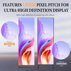 Écran d'affichage LED pliable pour affiche, contrôle WiFi extérieur, P2.5 P3, support au sol, mur vidéo, animation et graphiques, IP65, 5 ans - Product Image 2