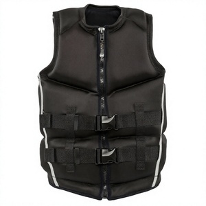 Gilet de sauvetage en néoprène pour adultes, gilet de sauvetage souple à flottabilité réglable, gilet de sport aquatique à fermeture éclair pour le surf et le jet ski - Product Image 3