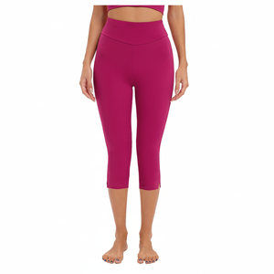 Capri leggings femmes yoga gym formation respirant stretch flexible doux compression taille haute confortable ajustement pour une utilisation d'entraînement - Product Image 1