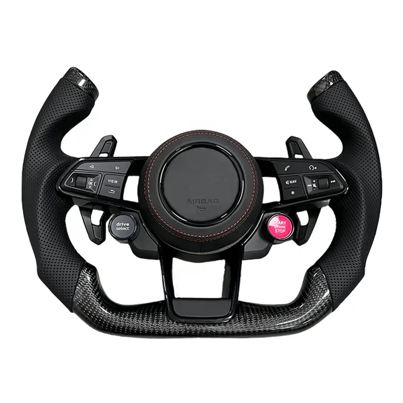 The racing carbon fibre half-spoke steering wheel is used in the Au-di A4 A6 A8 Q7 RS3 RS5 a6 s6 a3 a5 a7