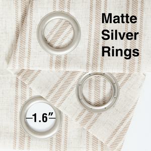 Jinchan Modern Eco-Friendly 100% Polyester Striped <strong>Curtains</strong> for Living Room &amp; Bedroom Beige <strong>Ticking</strong> <strong>Stripe</strong> Light Filtering - Product Image 6