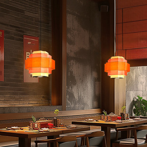 Luminaire suspendu de style chinois, carré, E27 LED, pour restaurant, bar, usage intérieur - Product Image 4