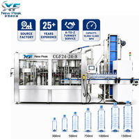Nouvelle machine de remplissage d'eau automatique Peak pour bouteilles en plastique de 500 ml, pour usine d'eau, machine de production d'eau minérale