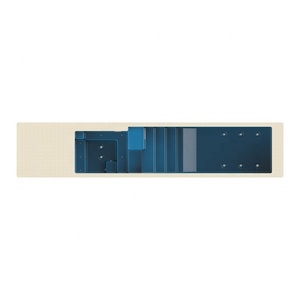 <span class=keywords><strong>Piscine</strong></span> modulaire en PRV personnalisable de 30 pieds avec options de panneaux multicolores et SPA professionnel intégré et piste de nage sans fin - Product Image 2