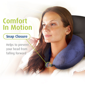 Thoải Mái Polyester + Spandex U Shape Memory Foam Gối Người Lớn Du Lịch Cổ Gối - Product Image 3