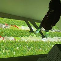 Lampe de projecteur interactive avec logiciel/système, attraction nocturne, jeu de projection interactif au sol