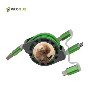 Prosub Double Sublimation Hot Transfer <strong>Printing</strong> 3In1 Charging <strong>USB</strong> Data <strong>Cable</strong> - Product Image 5