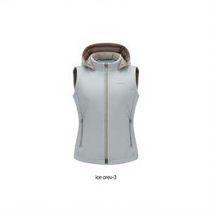 Gilet réversible pour femme HDJ AB-837, à capuche, fermeture éclair, coupe-vent, vêtements d'extérieur décontractés - Product Image 1