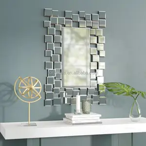 장식적인 벽 3D 베니스 현대 작풍 거울 전장 벽 훈장 거울