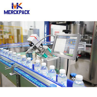 Mini machine de marquage laser CO2 40W pour ligne de production Imprimante de code de date pour l'impression de logo de bouteille d'eau