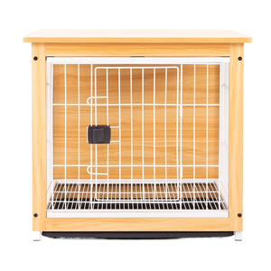 Jaula de madera duradera para mascotas YZ, perrera para perros, gatos, muebles elegantes para mascotas con bandeja incluida - Product Image 1