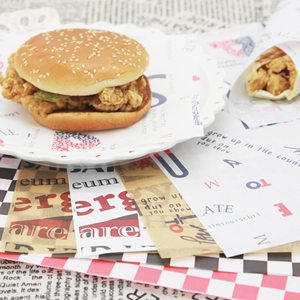 Custom-Made <b>Greaseproof</b> Craft <b>Paper</b> (100% Virgin Wood Pulp) Silicone Coated Pizza Sandwich Burger Cake Bread Wrapping Custom - Product Image 5